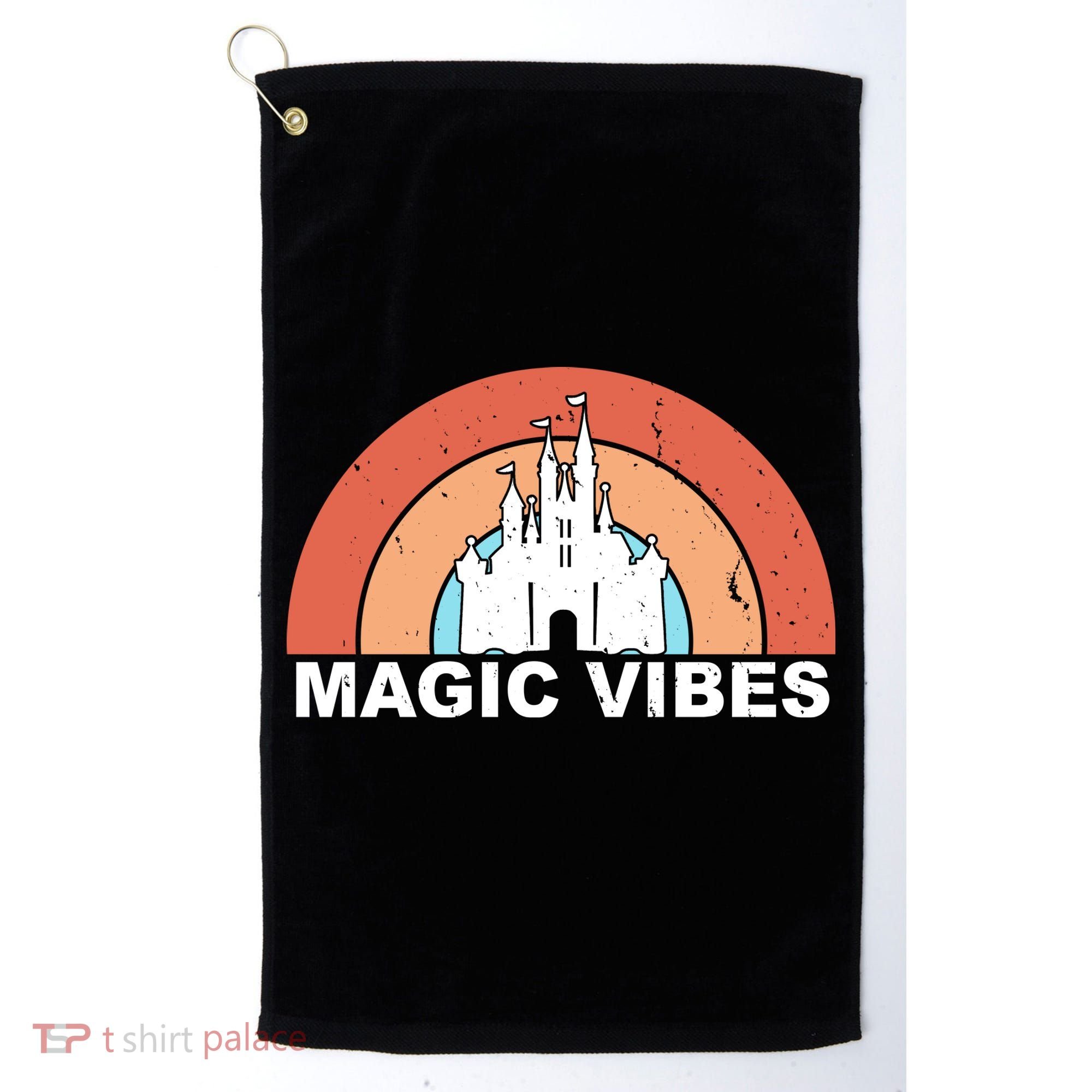 Magic Vibes Retro Golf Towel