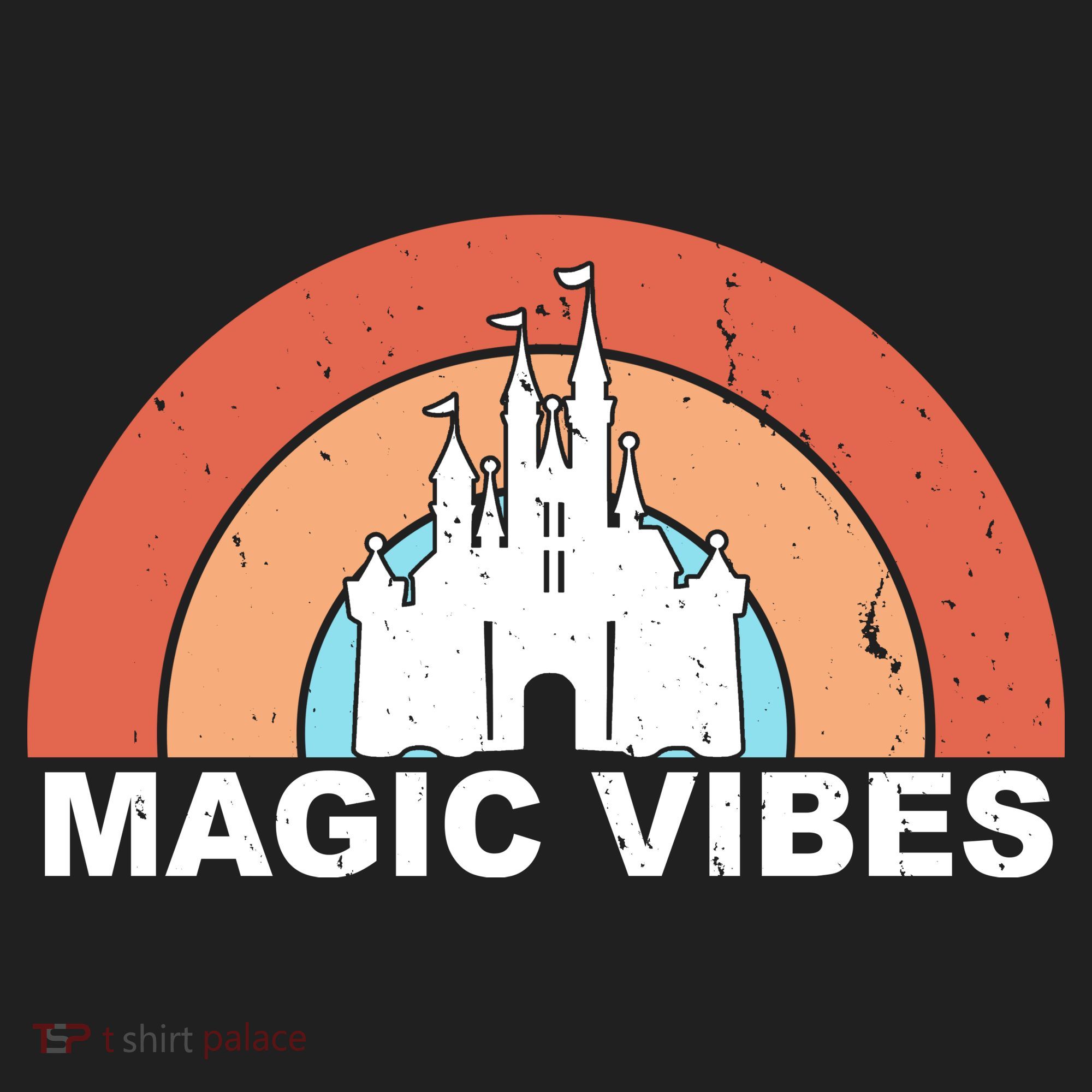 Magic Vibes Retro Golf Towel
