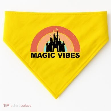 Magic Vibes Retro USA-Made Doggie Bandana