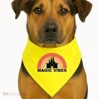 Magic Vibes Retro USA-Made Doggie Bandana thumb 1
