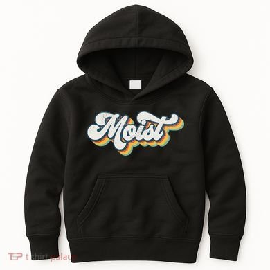 Moist Vintage Retro 80s Funny Sarcastic Moist Kids Hoodie