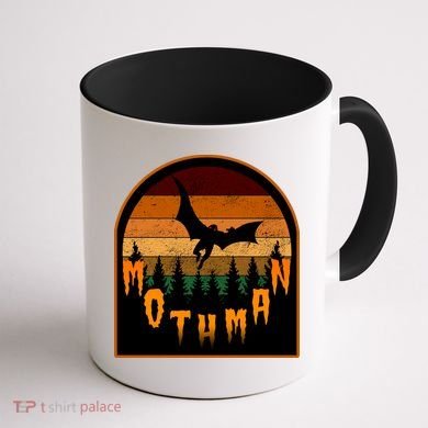 Mothman Vintage Retro Coffee Mug back