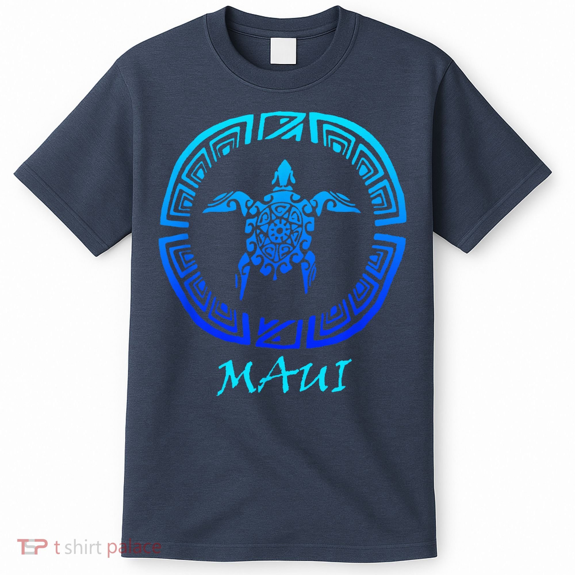 Maui Vintage Retro Tribal Sea Turtle Throwback T-Shirt