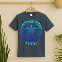 Maui Vintage Retro Tribal Sea Turtle Throwback T-Shirt thumb 2