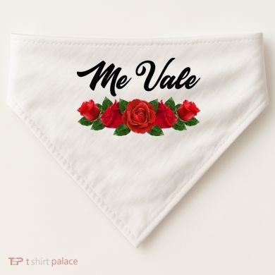 Me Vale Roses Mexican USA-Made Doggie Bandana