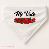 Me Vale Roses Mexican USA-Made Doggie Bandana thumb 0