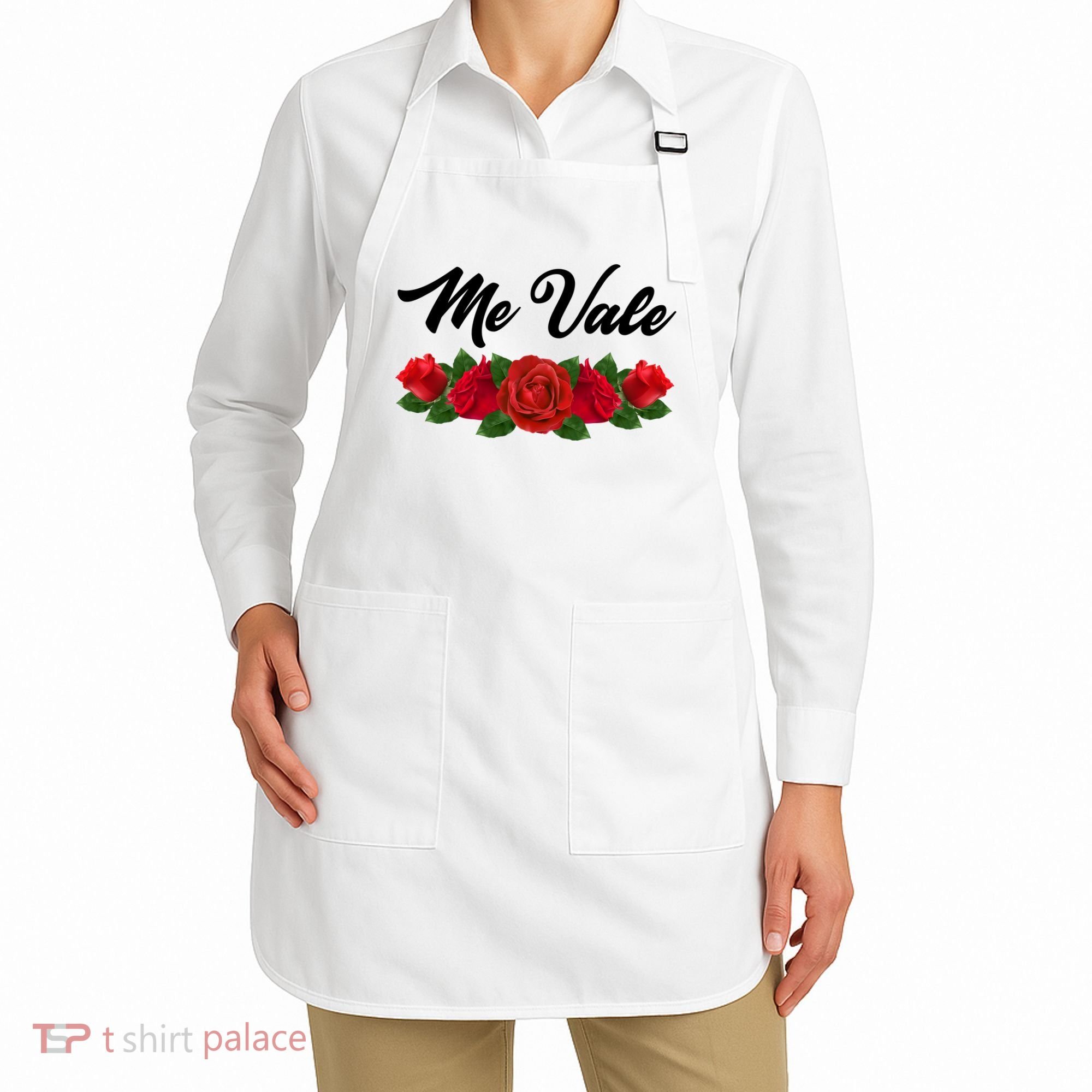 Me Vale Roses Mexican Apron