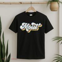 Moist Vintage Retro 80s Funny Sarcastic Moist T-Shirt thumb 2