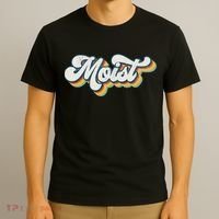 Moist Vintage Retro 80s Funny Sarcastic Moist T-Shirt thumb 3