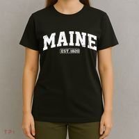 Maine Vintage State Athletic Style Swea T-Shirt thumb 4