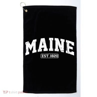 Maine Vintage State Athletic Style Swea Golf Towel