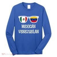 Mexican Venezuelan Sunglasses Mexico Flag Venezuela Flag Funny Gift Long Sleeve Shirt thumb 0