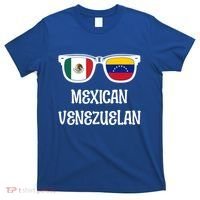 Mexican Venezuelan Sunglasses Mexico Flag Venezuela Flag Funny Gift T-Shirt thumb 0