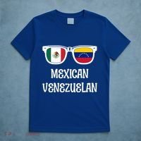 Mexican Venezuelan Sunglasses Mexico Flag Venezuela Flag Funny Gift T-Shirt thumb 5