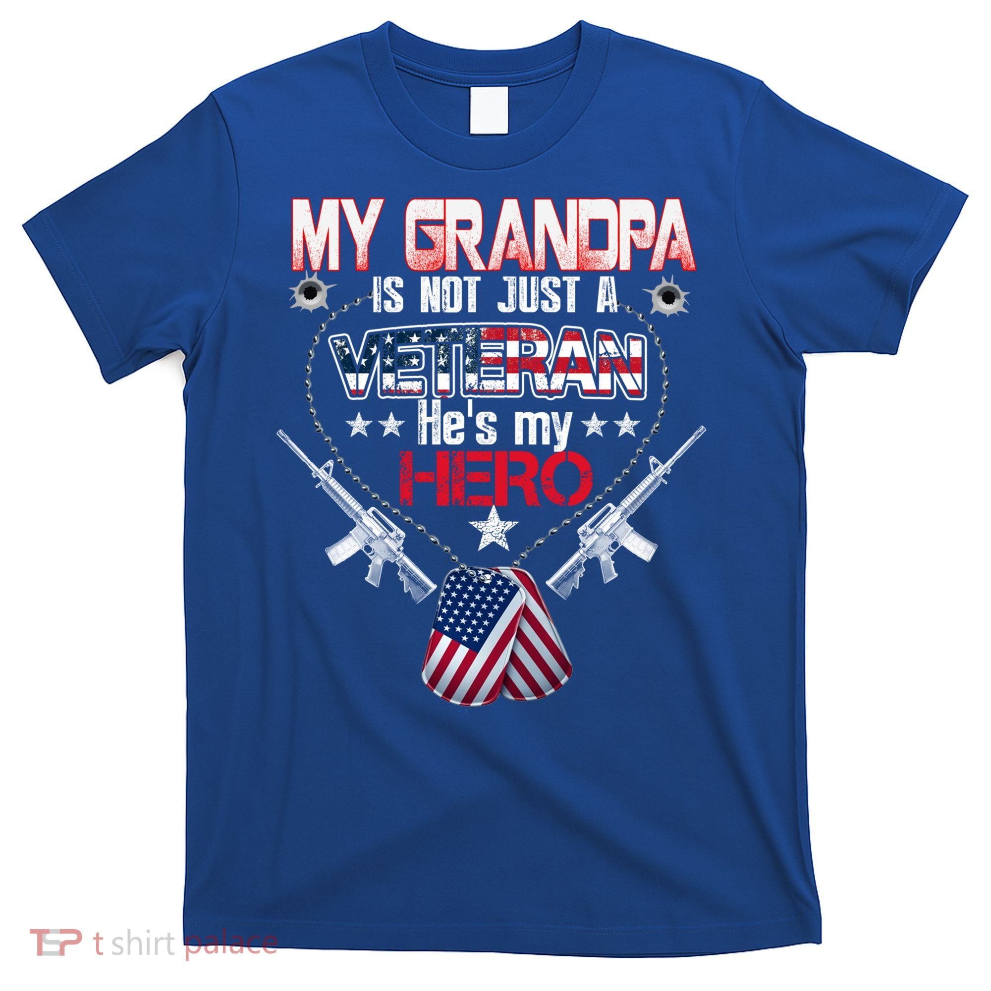 Military Veteran Support My Grandpa Us Veteran My Hero Gift T-Shirt