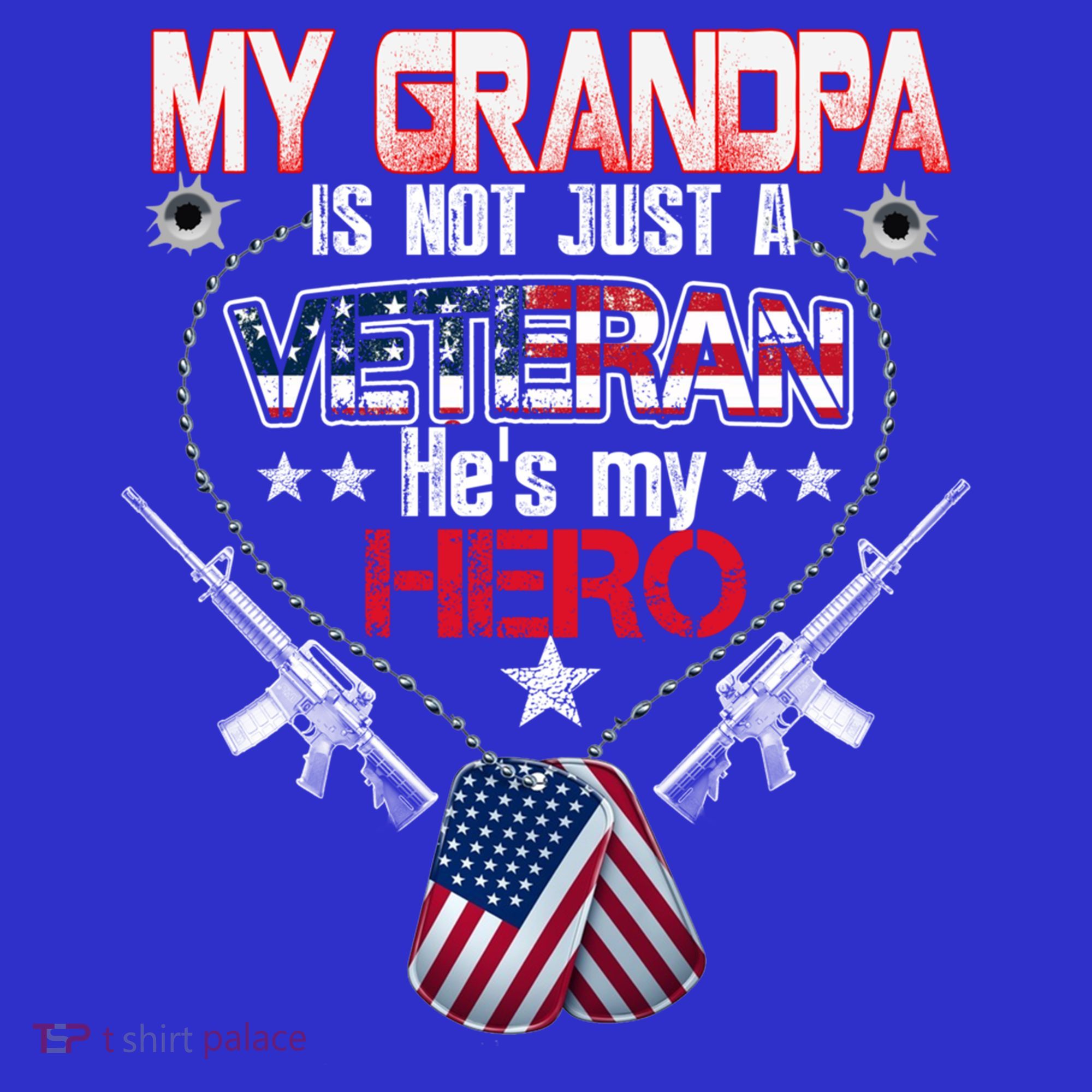 Military Veteran Support My Grandpa Us Veteran My Hero Gift Women's Tank Top