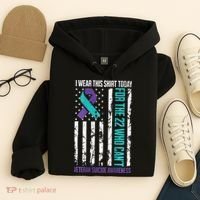 Military Veteran Suicide Awareness Crisis Number Hoodie thumb 4