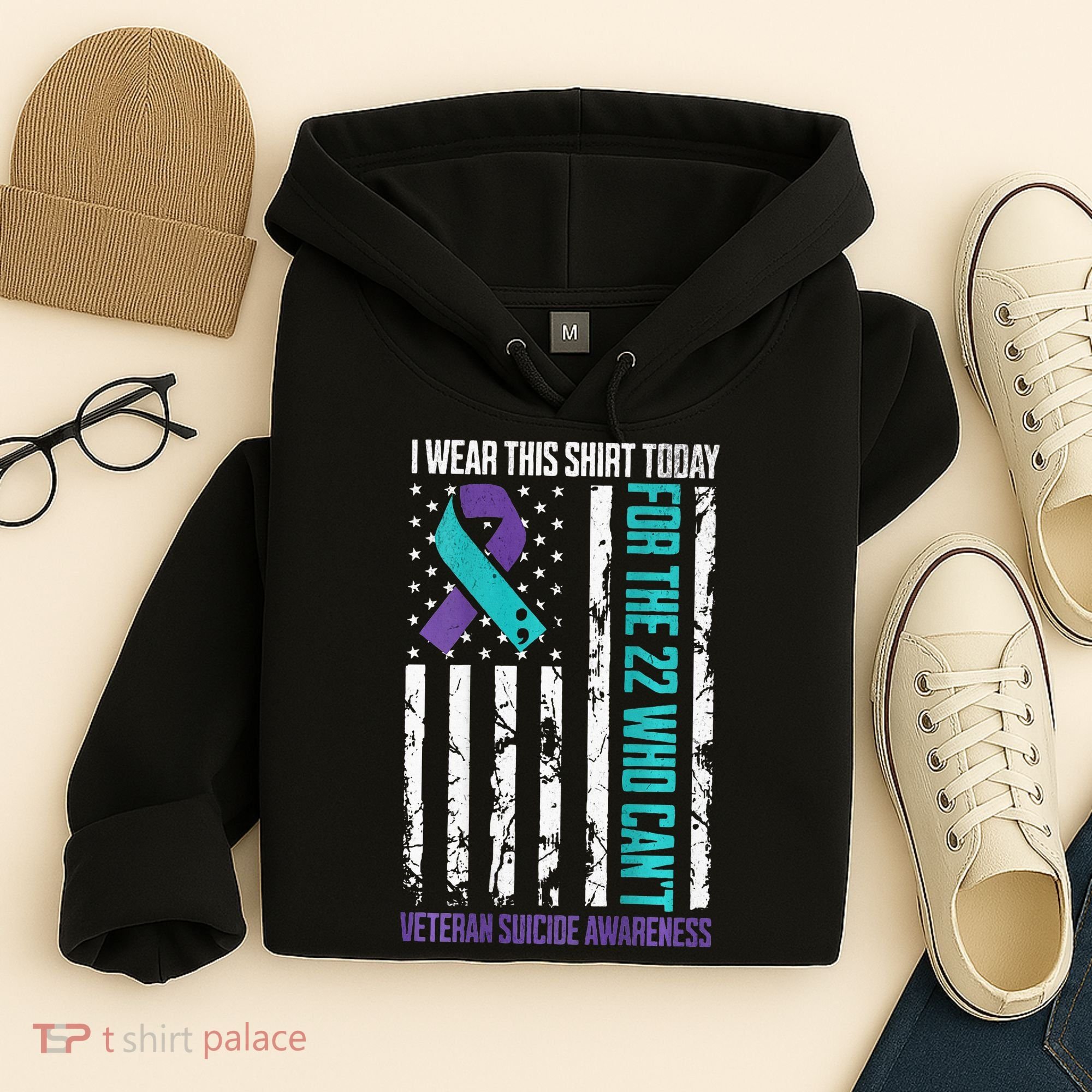 Military Veteran Suicide Awareness Crisis Number Hoodie