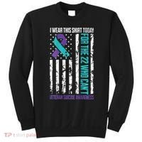 Military Veteran Suicide Awareness Crisis Number Sweatshirt thumb 0