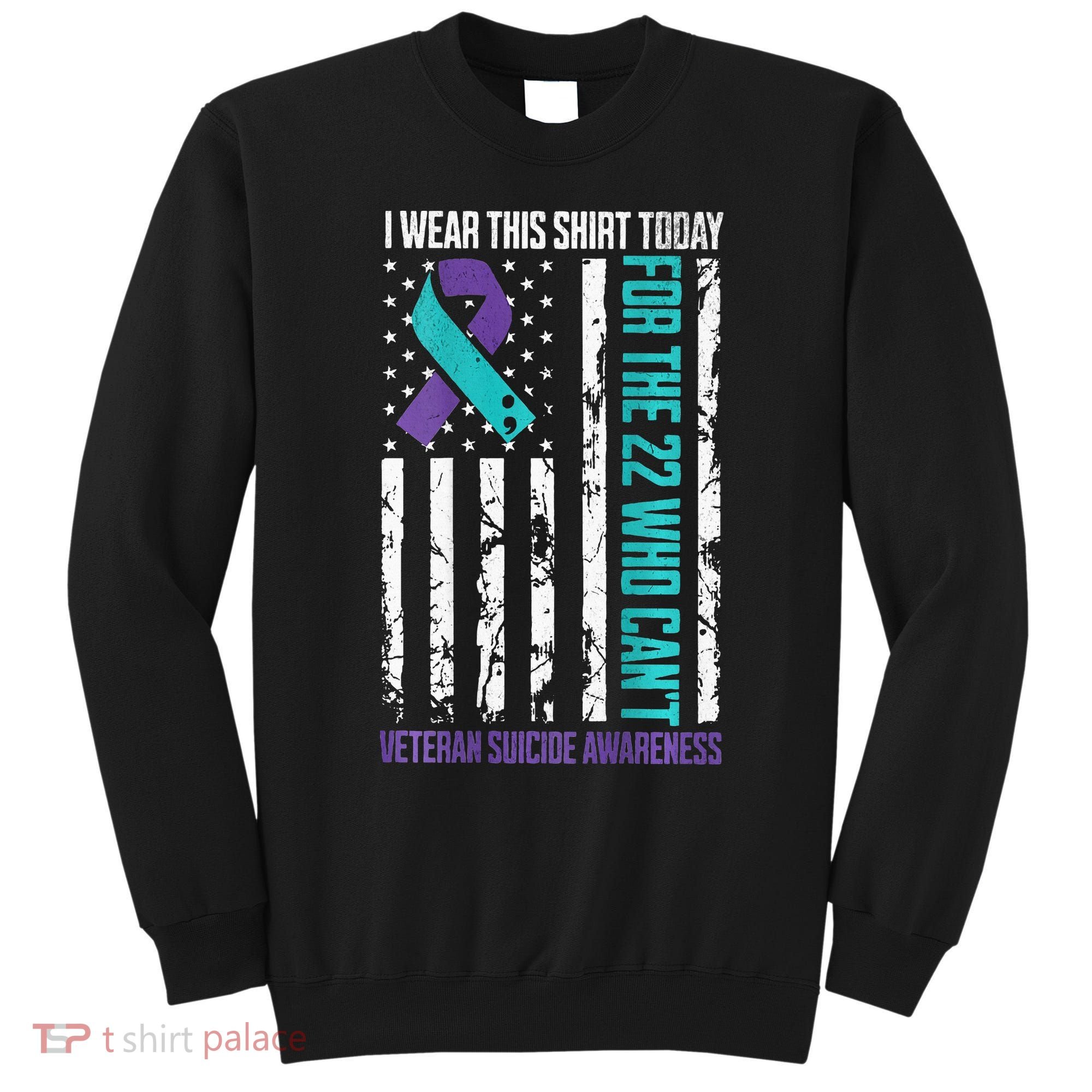 Military Veteran Suicide Awareness Crisis Number Sweatshirt