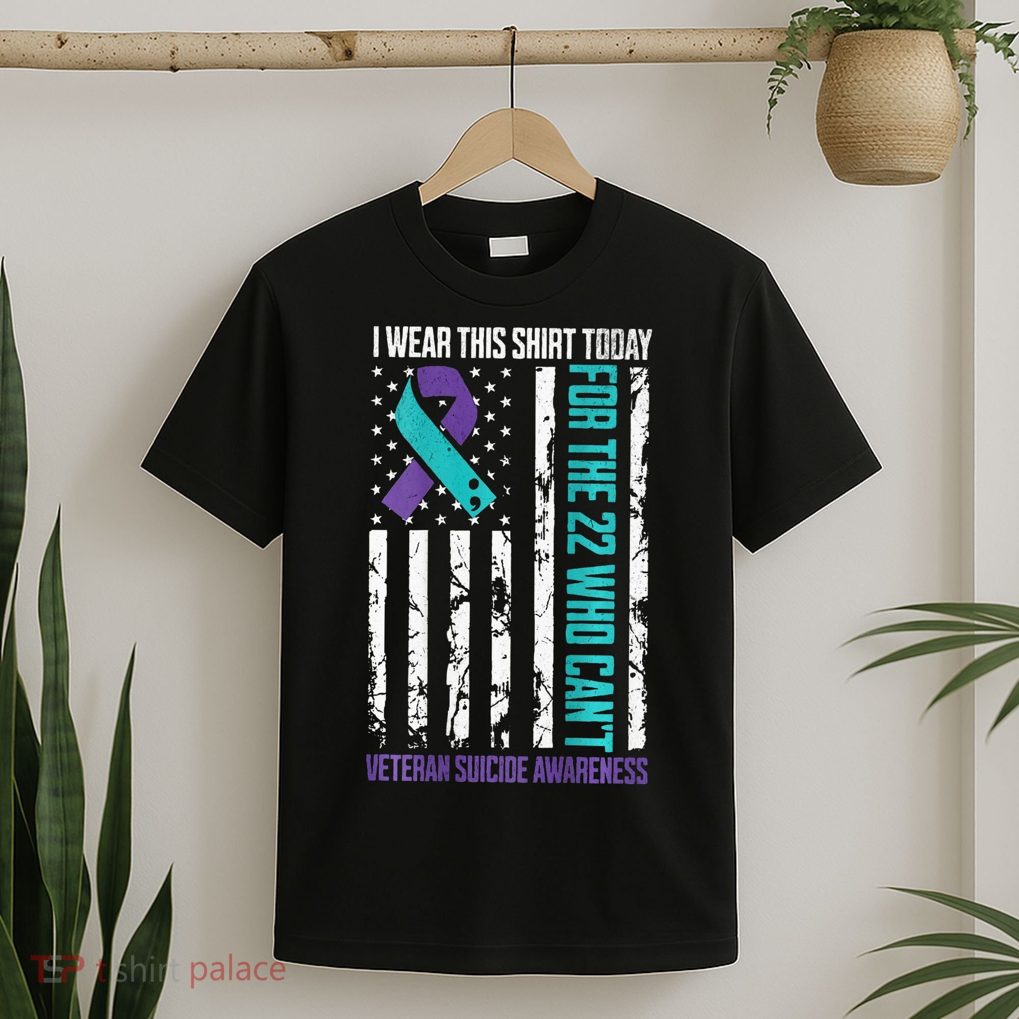 Military Veteran Suicide Awareness Crisis Number T-Shirt