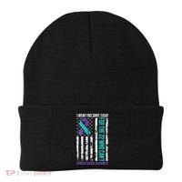 Military Veteran Suicide Awareness Crisis Number Beanie thumb 0