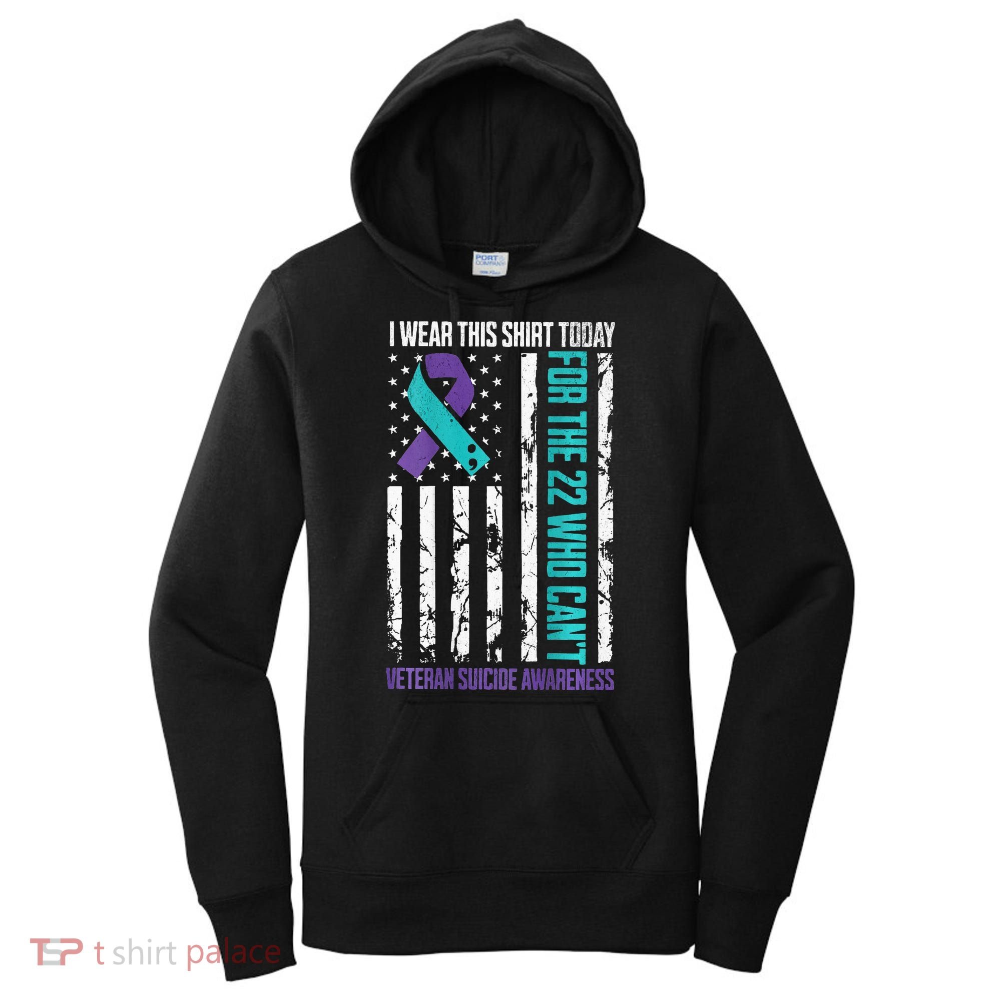 Military Veteran Suicide Awareness Crisis Number Women's Hoodie