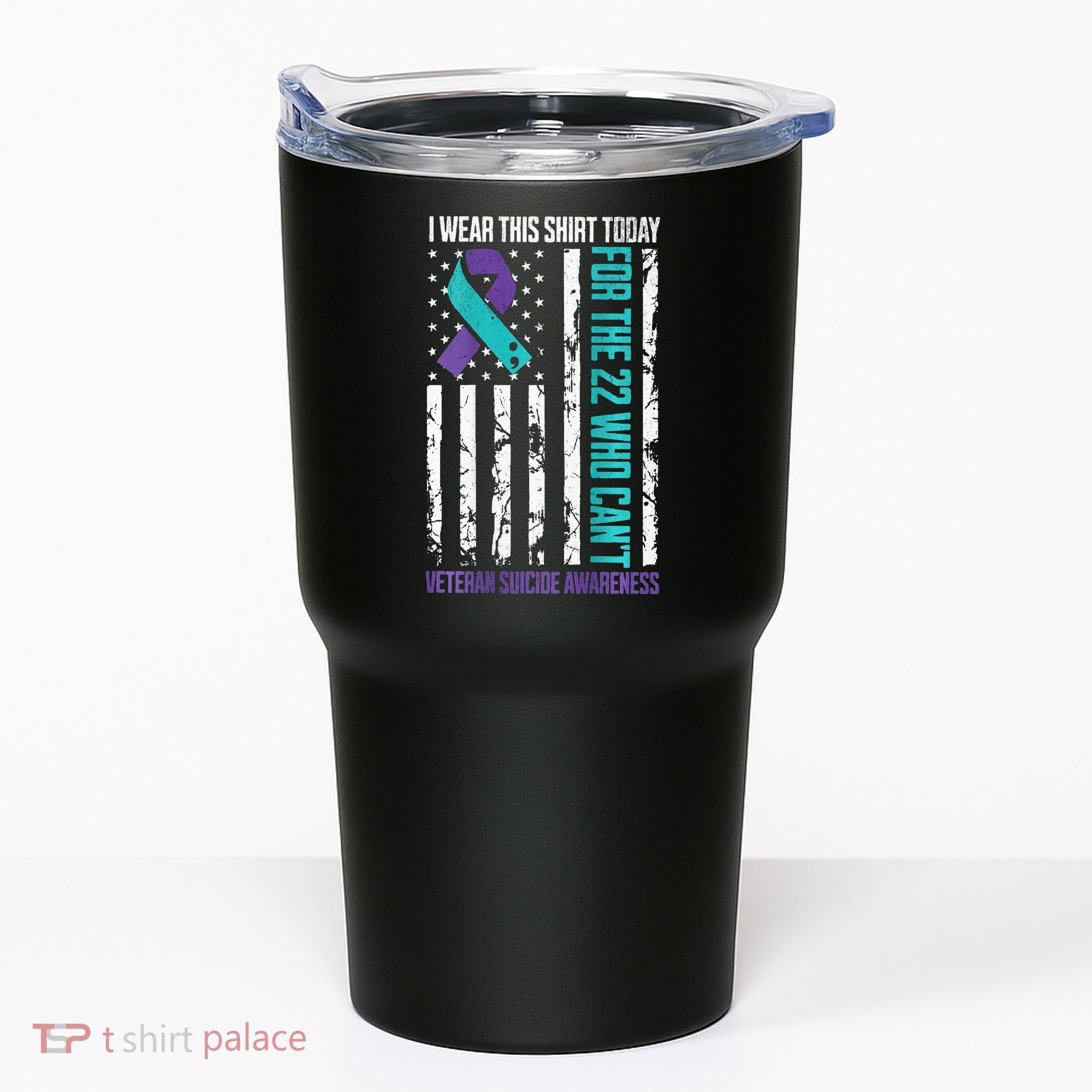 Military Veteran Suicide Awareness Crisis Number Tumbler