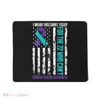 Military Veteran Suicide Awareness Crisis Number Mousepad thumb 0