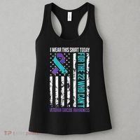Military Veteran Suicide Awareness Crisis Number Women's Tank Top thumb 3