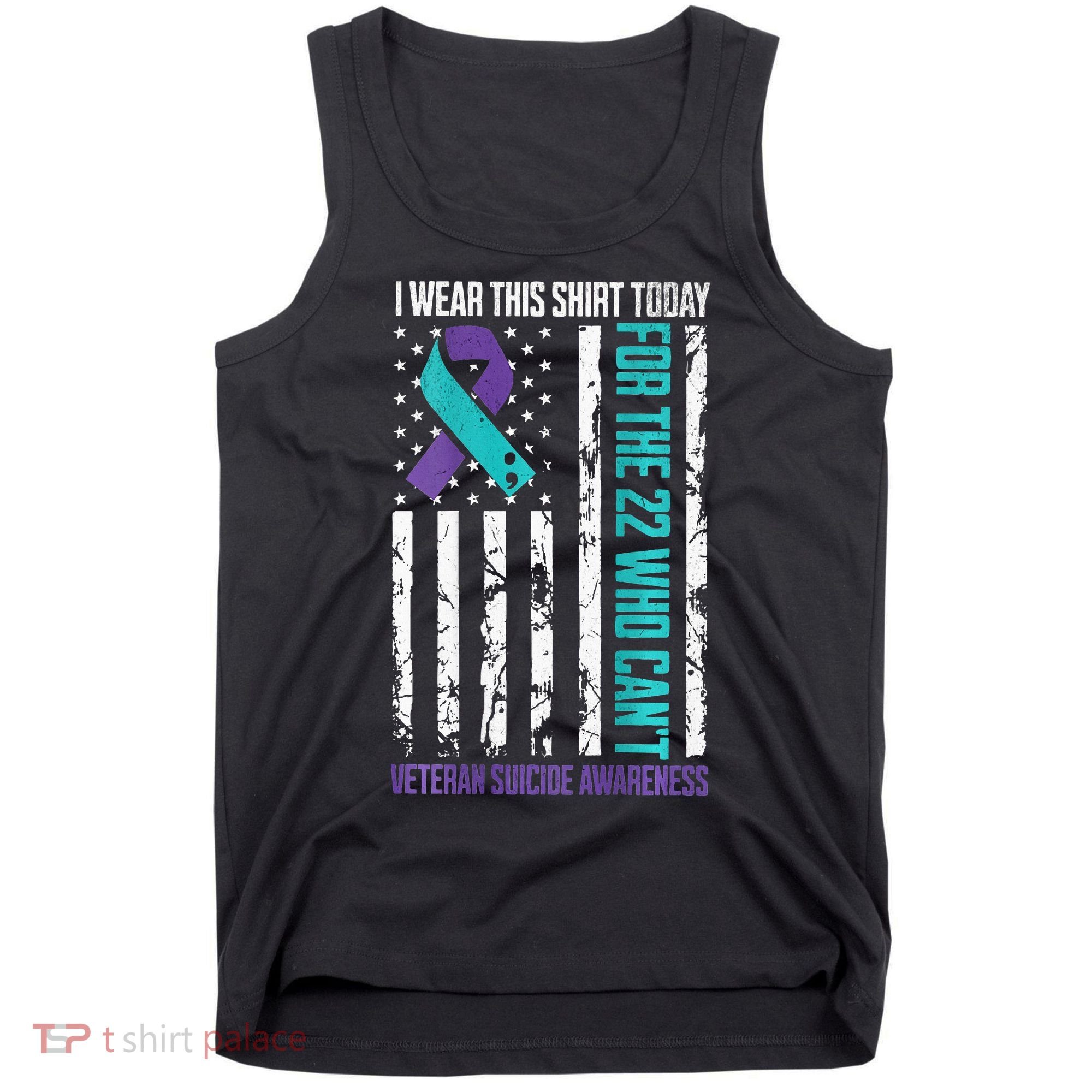 Military Veteran Suicide Awareness Crisis Number Tank Top