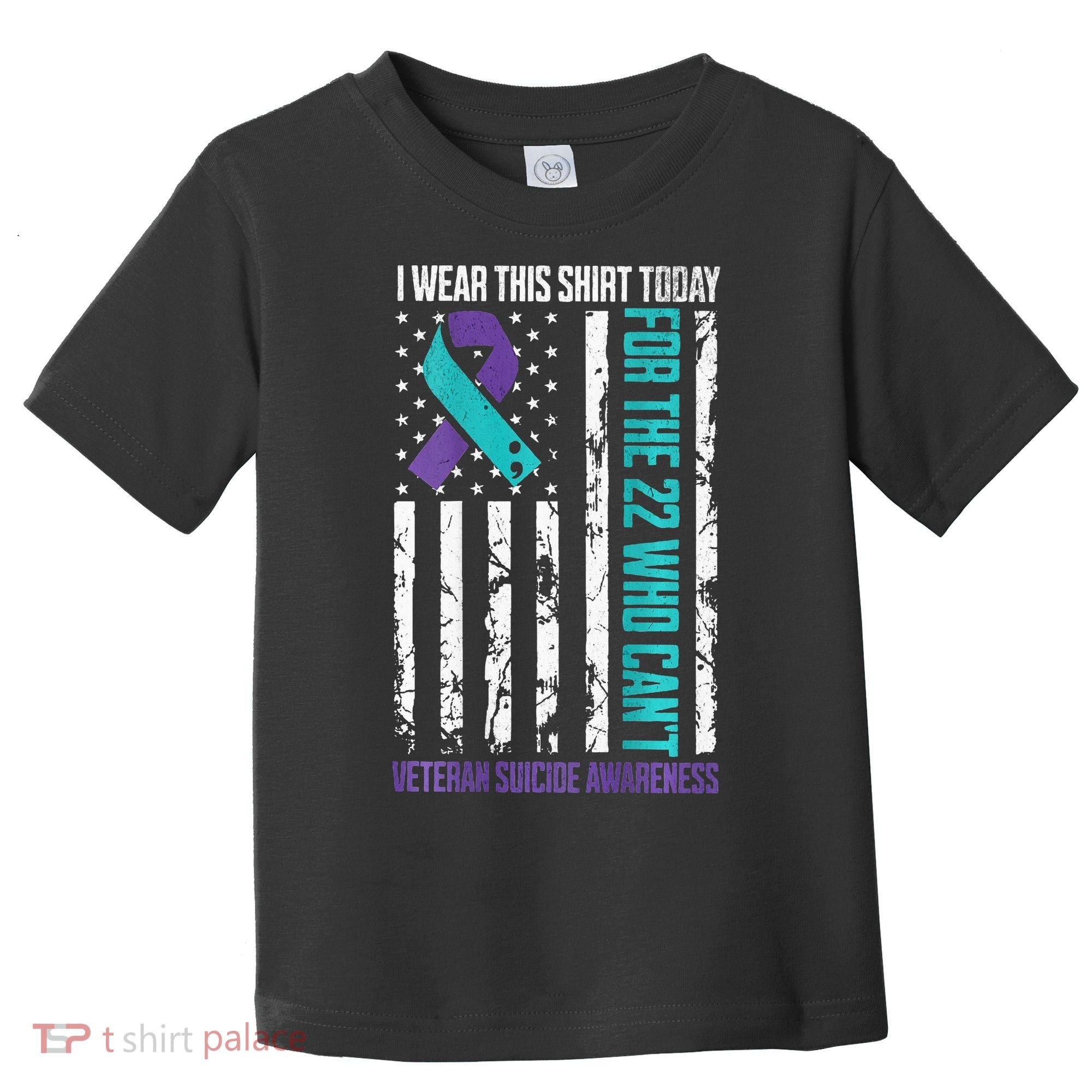 Military Veteran Suicide Awareness Crisis Number Toddler T-Shirt