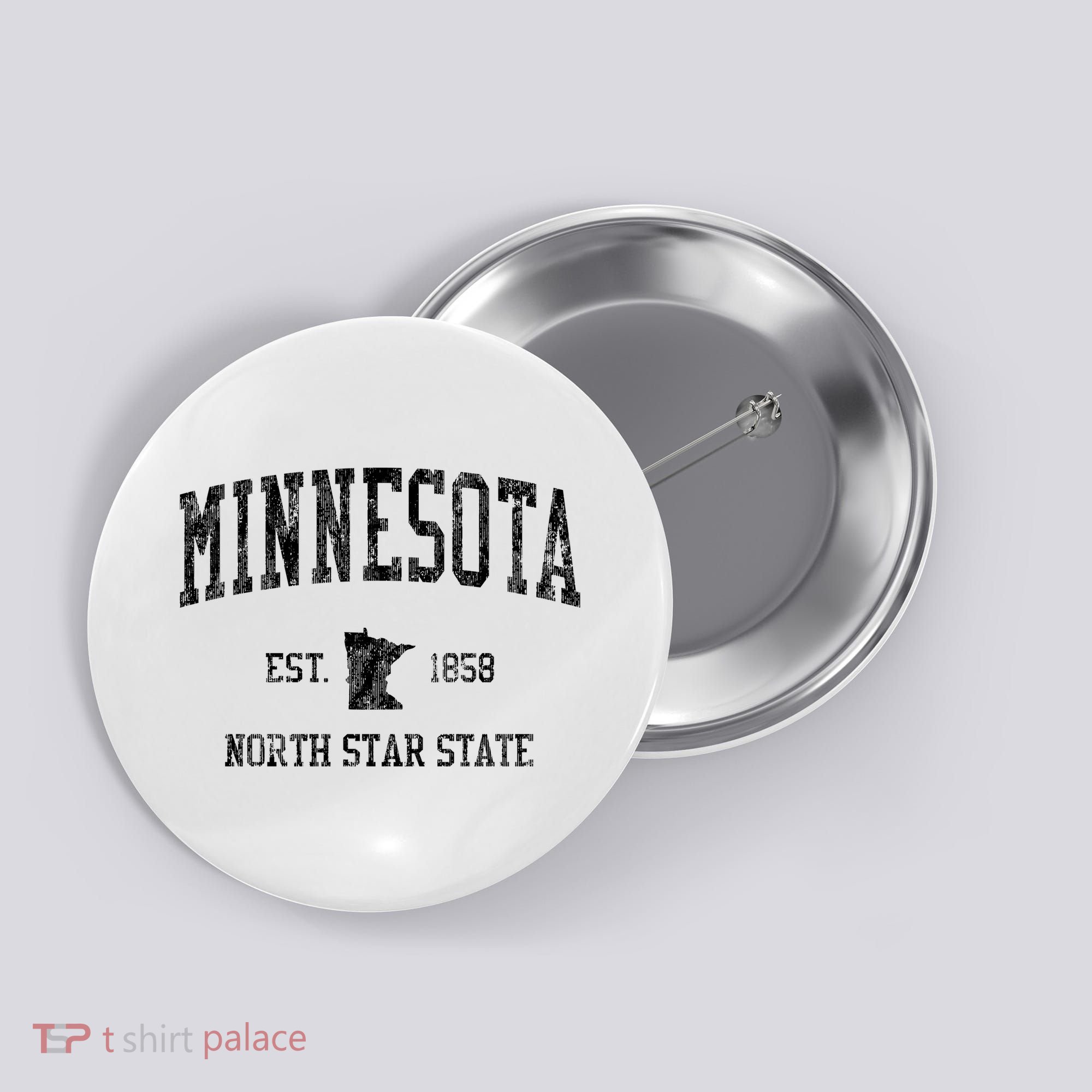 Minnesota Vintage Sports Button