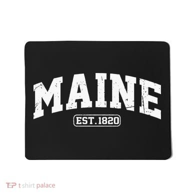 Maine Vintage State Athletic Style Swea Mousepad