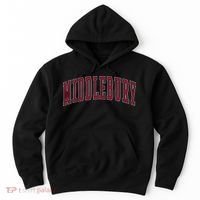 Middlebury Vermont Souvenir College Style Red Text Hoodie thumb 0