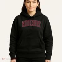 Middlebury Vermont Souvenir College Style Red Text Hoodie thumb 5