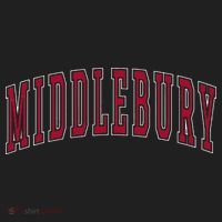 Middlebury Vermont Souvenir College Style Red Text Beanie thumb 2