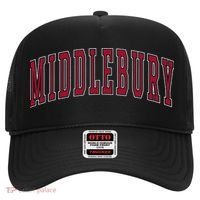 Middlebury Vermont Souvenir College Style Red Text Hat thumb 0