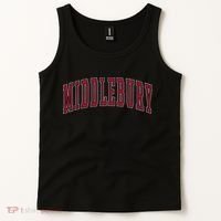 Middlebury Vermont Souvenir College Style Red Text Tank Top thumb 2