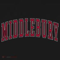 Middlebury Vermont Souvenir College Style Red Text Visor thumb 3