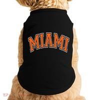 Miami Varsity Style Orange Text With White Outline Doggie Tank thumb 0