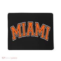 Miami Varsity Style Orange Text With White Outline Mousepad thumb 0