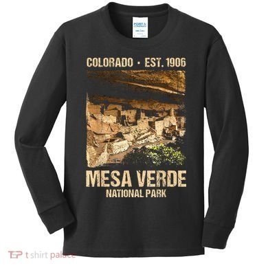 Mesa Verde Us National Park Colorado Kids Long Sleeve Shirt