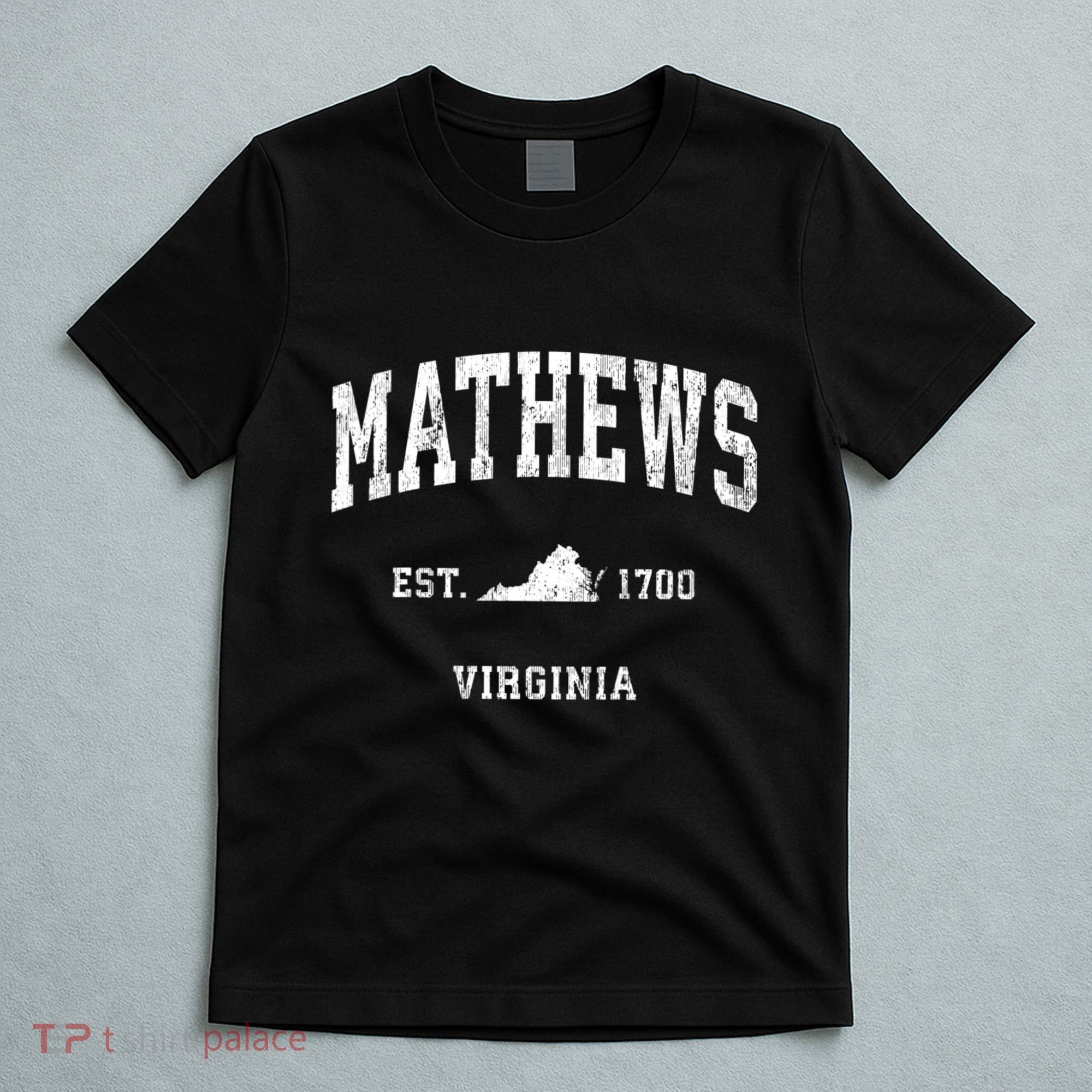 Mathews Virginia Va Vintage Athletic T-Shirt