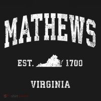 Mathews Virginia Va Vintage Athletic T-Shirt thumb 7