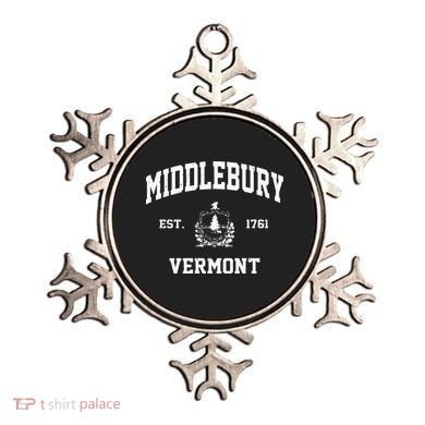 Middlebury Vermont VT Vintage State Athletic Style Ornament