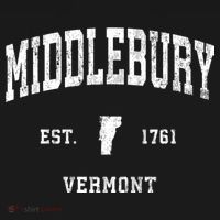Middlebury Vermont Vt Vintage Athletic Black Sports T-Shirt thumb 7