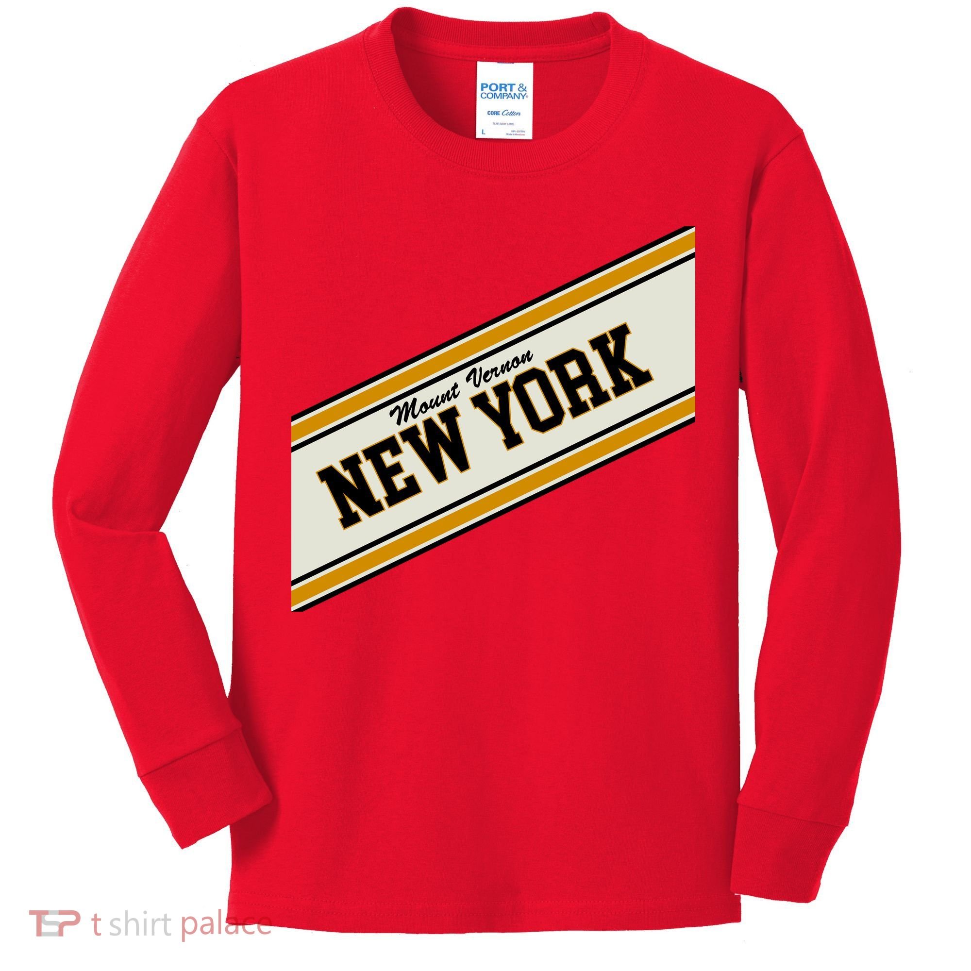 Mount Vernon Varsity Logo Kids Long Sleeve Shirt