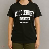 Middlebury Vermont Vt Vintage Sports Established T-Shirt thumb 4