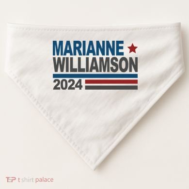 Marianne Williamson 2024 Political USA-Made Doggie Bandana